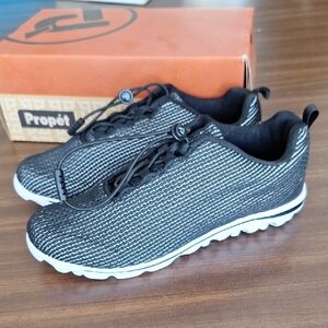 Propet Women's Black and White TravelActiv Xpress Sneakers